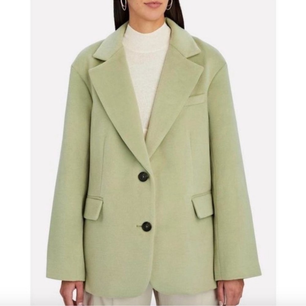 Apparis Celine Single Breasted Blazer in Faux Wool XS